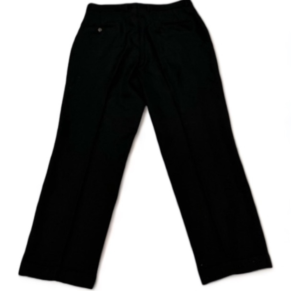 Tommy Hilfiger Men’s Black Pleated Slacks Size 34 EUC
